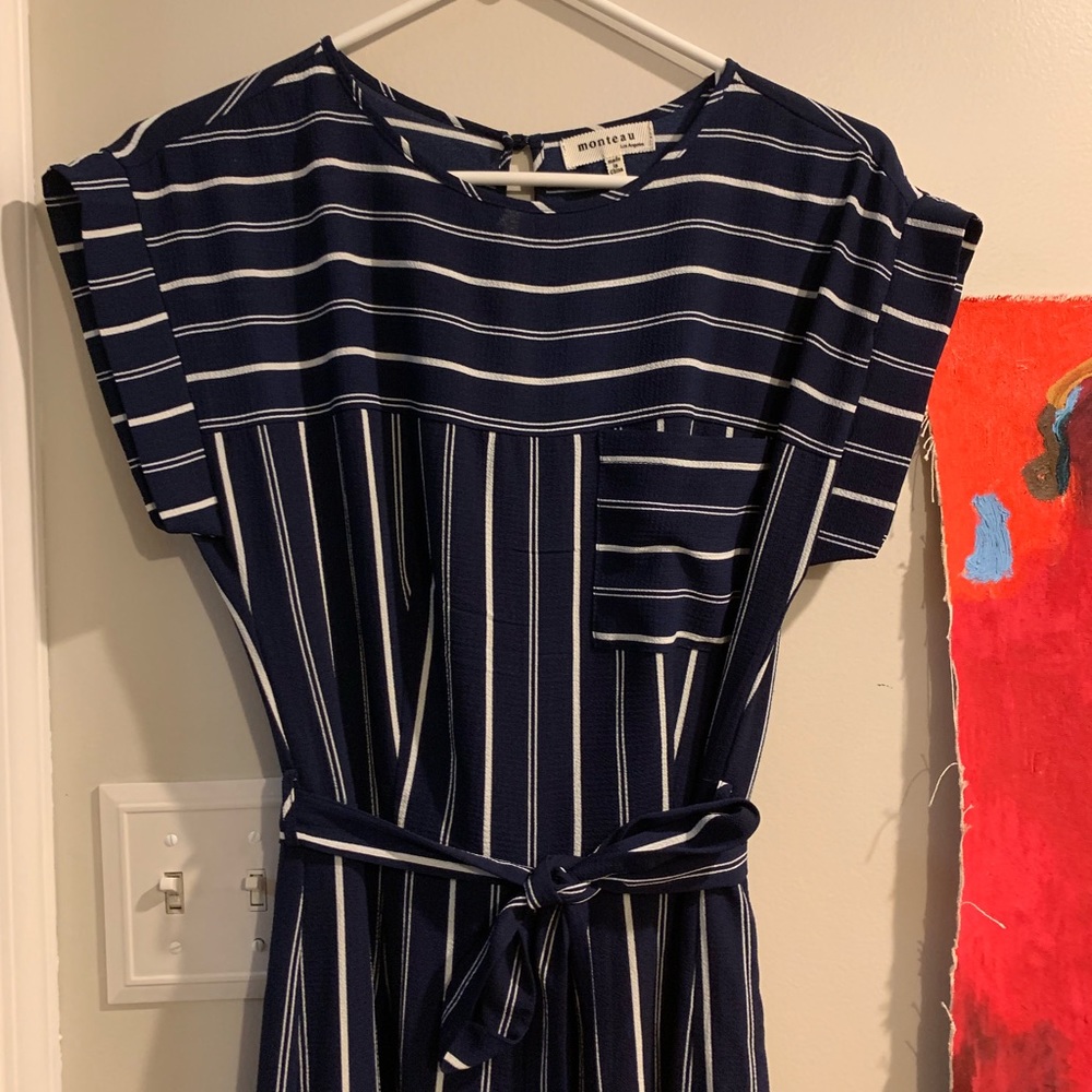 Long stripped jumper